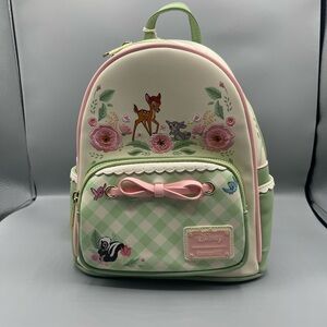 Loungefly Disney Bambi Kids Backpack - Cream and Green